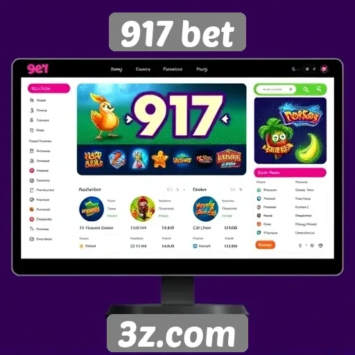 Interface amigável do site 917 bet
